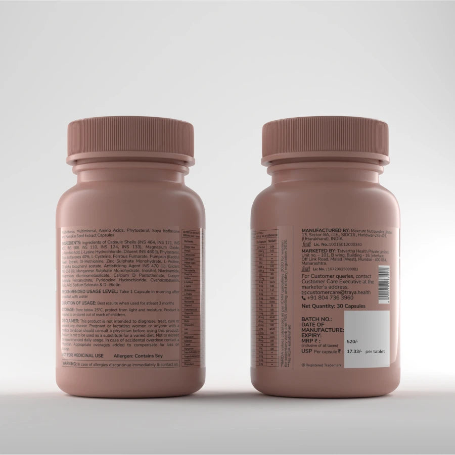 Hair Vitamin For Her | Boosts Keratin from within | 100% Vegetarian