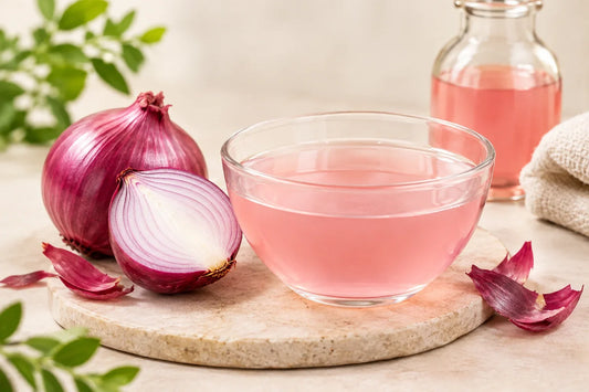Onion Water Hair Rinse Method