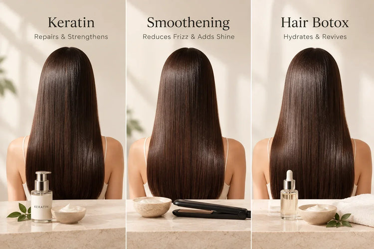 Keratin Vs Smoothening Vs Hair Botox