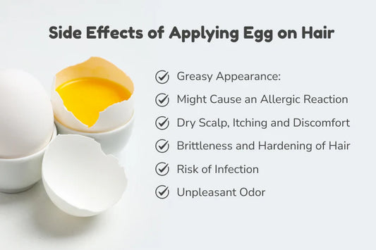 Side effects of applying egg on hair 