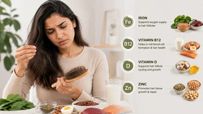 Hair Fall Due To Nutrient Deficiencies (Iron, Vitamin B12, Vitamin D, Zinc)