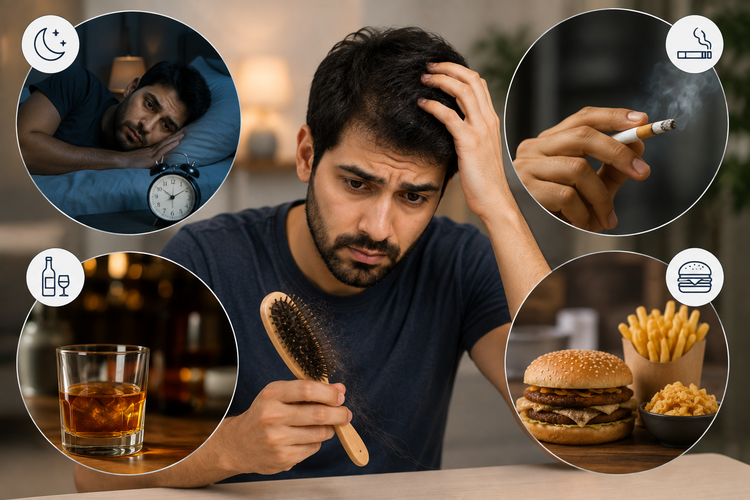How Lifestyle Factors Like Sleep, Smoking, Alcohol Affect Hair Fall
