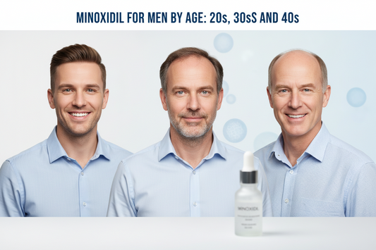 Minoxidil for Men by Age: 20s, 30s and 40s