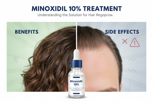 Minoxidil 10% Benefits and Side Effects