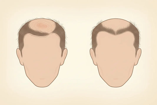 Crown Thinning vs Hairline Recession in Male