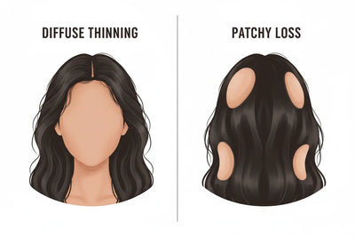 Diffuse Thinning vs Patchy Loss in Postpartum Hair Fall