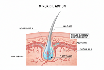 How Minoxidil Works on the Hair Follicle: The Mechanism