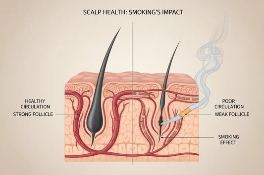 Smoking Reduces Blood Flow to Hair Follicles