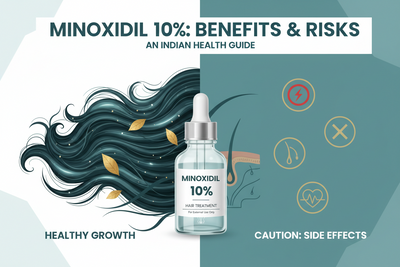 मिनॉक्सिडिल १०% (Minoxidil 10%) चे फायदे आणि दुष्परिणाम