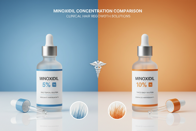 Minoxidil 5% vs 10%: Differences, Results, and Side Effects