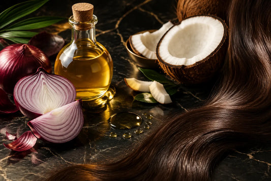 Onion and Coconut Oil Mix for Hair