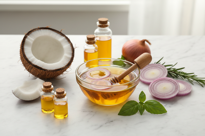 Onion and Coconut Oil Mix for Hair