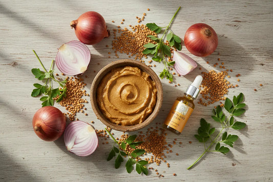 Onion Juice and Fenugreek (Methi) Hair Mask