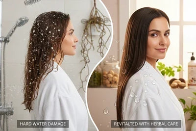 Solutions to reduce hard water–related hair damage