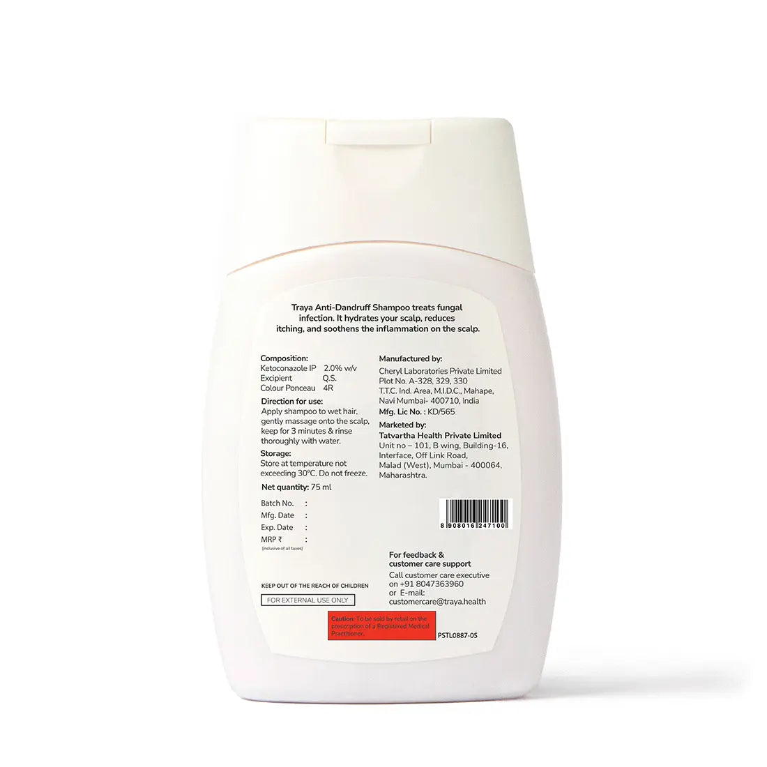 Anti-Dandruff Shampoo with Ichthammol & Aloevera | Paraben Free