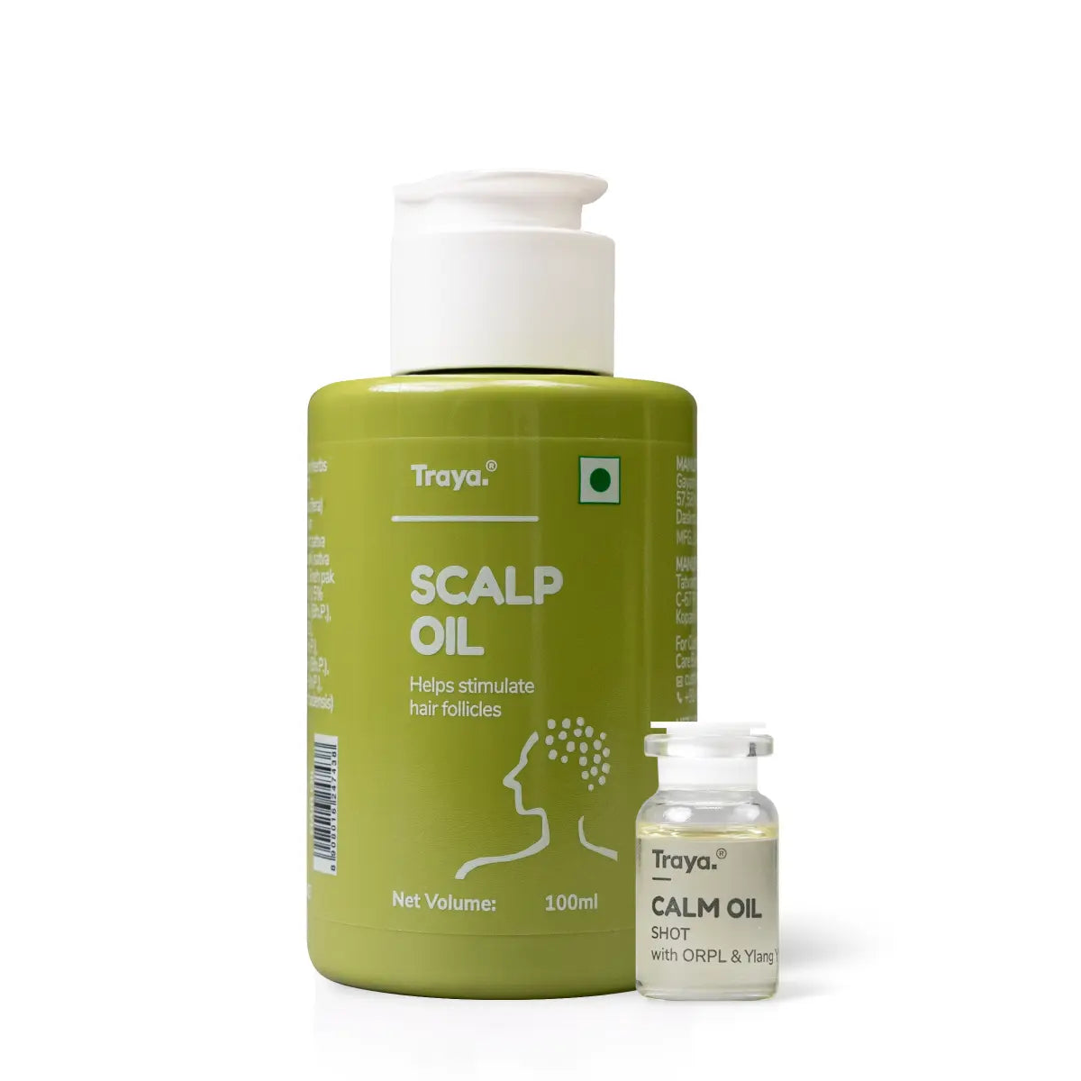 Scalp Oil 100ml with Calm Oil Shot  | Contains ORPL and Ylang Ylang