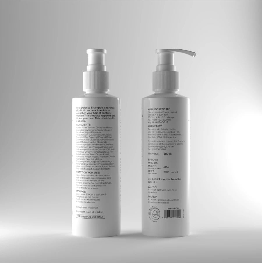 Defence shampoo | Mild Shampoo with Biotin (180 ml)