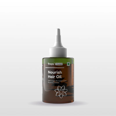 Nourish Hair Oil | Suitable for all hair types (100ml) | With Argan Oil, Castor Oil, Rosemary Extract